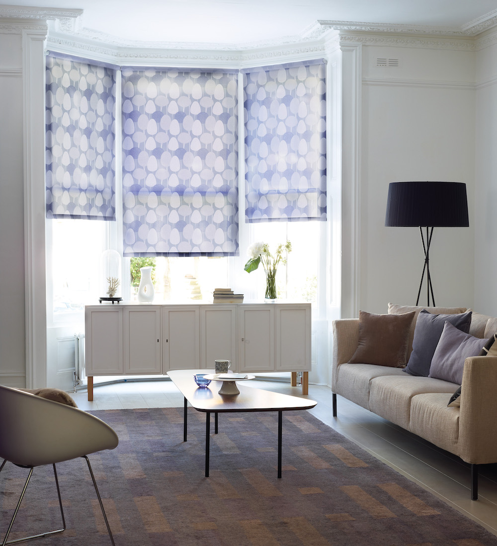 Very Peri Patterned Blinds