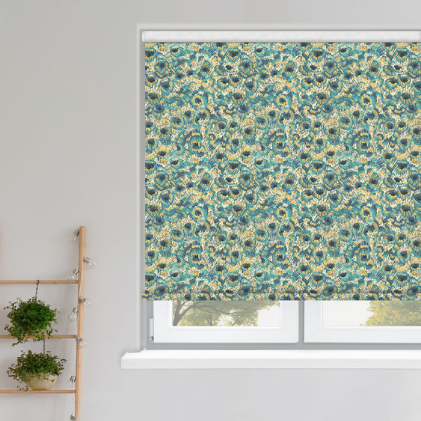 Peacock Feather Roller Blinds