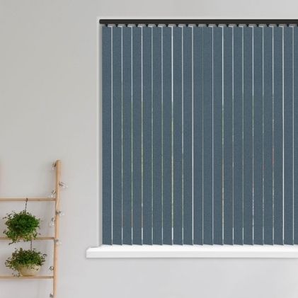 French Blue Vertical Blinds
